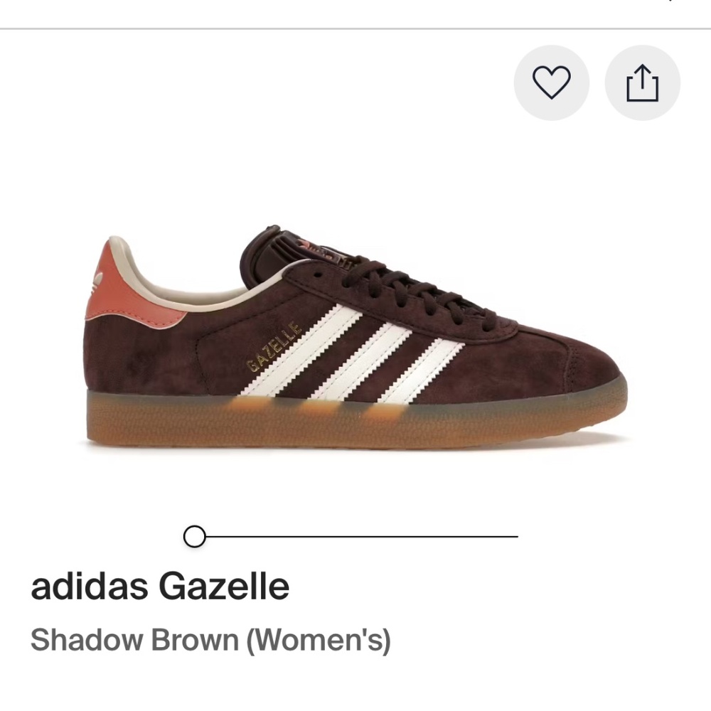 Adidas Gazelle women's size 6.5 in Shadow Brown